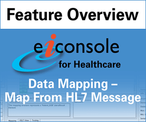 HL7 Data Mapping in the eiConsole