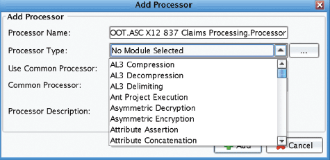 Select Processor EDI X12 File