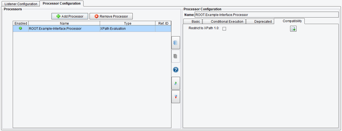 XPath Evaluation Processor Compatibility Configuration Options in PilotFish