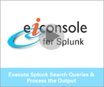 Video of eiConsole for Splunk Search Query Process