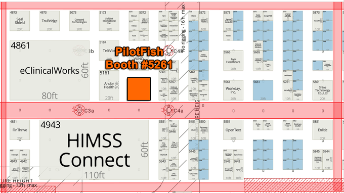 HIMSS 2024 Exhibitor Healthcare IT Conference Booth Map