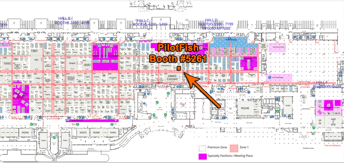 HIMSS 2024 Exhibitor Healthcare IT Conference Booth Map