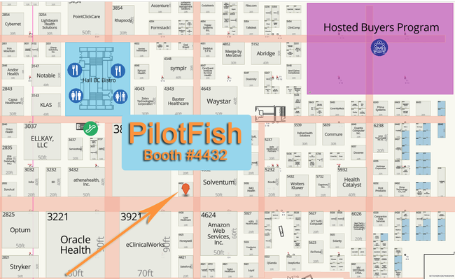 HIMSS 2025 Exhibitor Healthcare IT Conference Booth Map