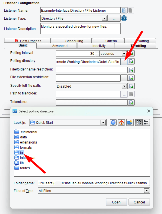 Directory Adapter (Listener) Configuration Options