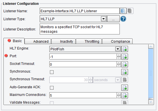 LL7 LLP Basic Listener Configuration