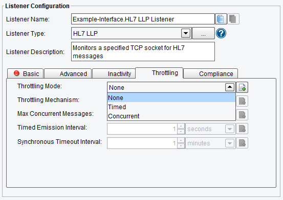 HL7 LLP Throttling Mode