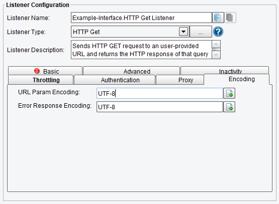 HTTP GET Listener/Adapter Encoding Options in PilotFish