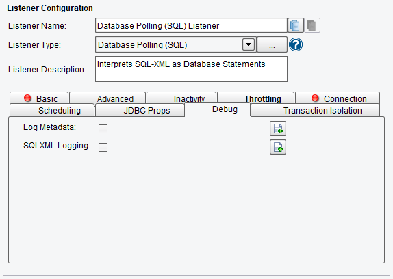 SQL Polling Debug Options in PilotFish Interface Engine