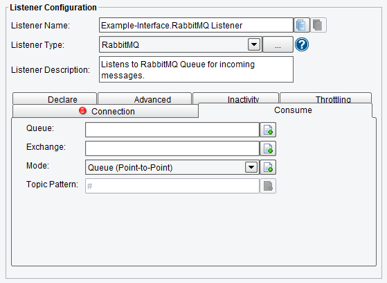 RabbitMQ Listener Queue, Mode, Pattern Configuration Options in PilotFish Engine