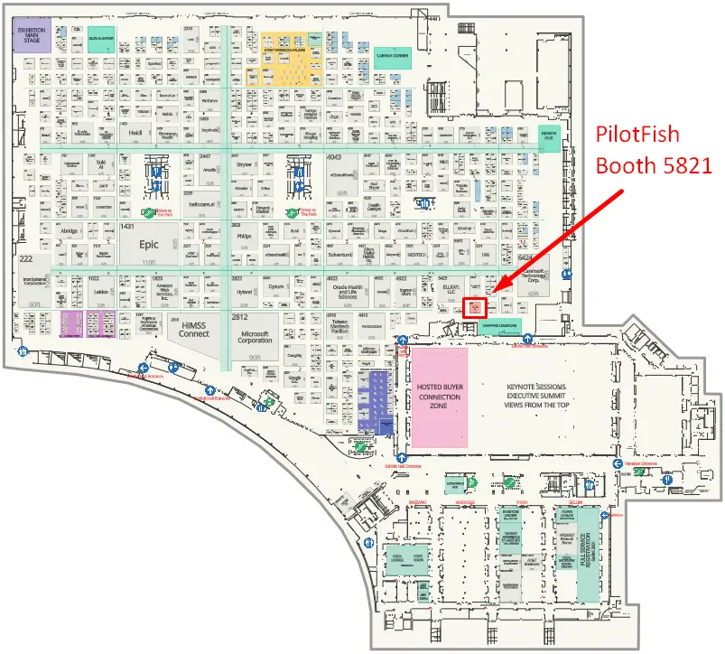 HIMSS 2026 booth map 2