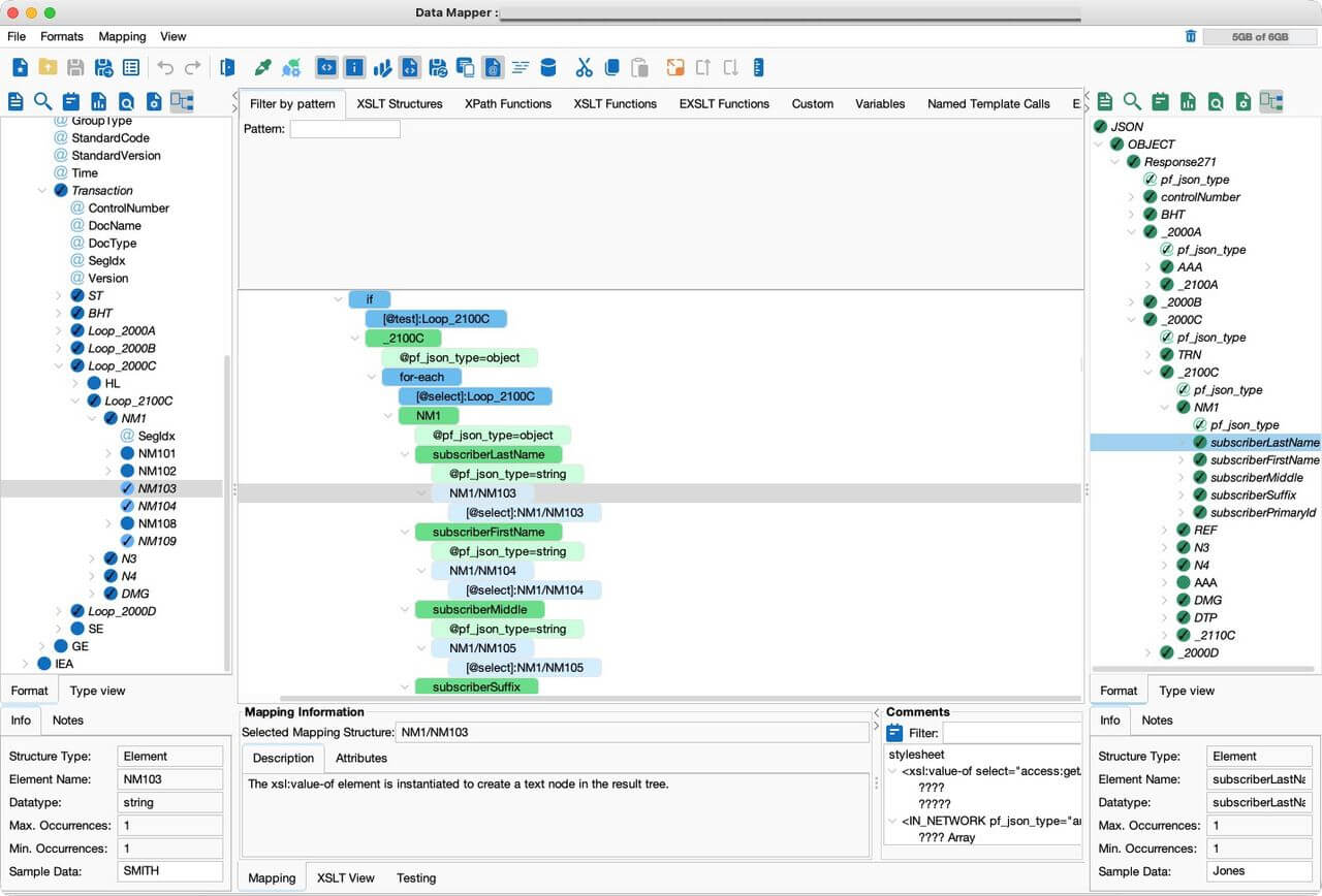 EDI 271 Eligibility Information in Data Mapper
